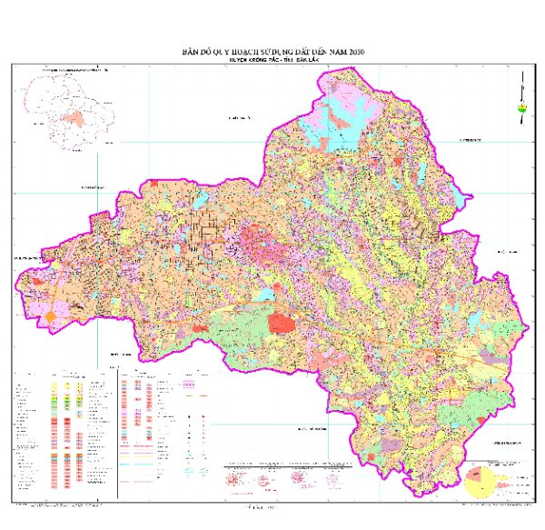 bản đồ quy hoạch sử dụng đất huyện Krông Pắc đến năm 2030